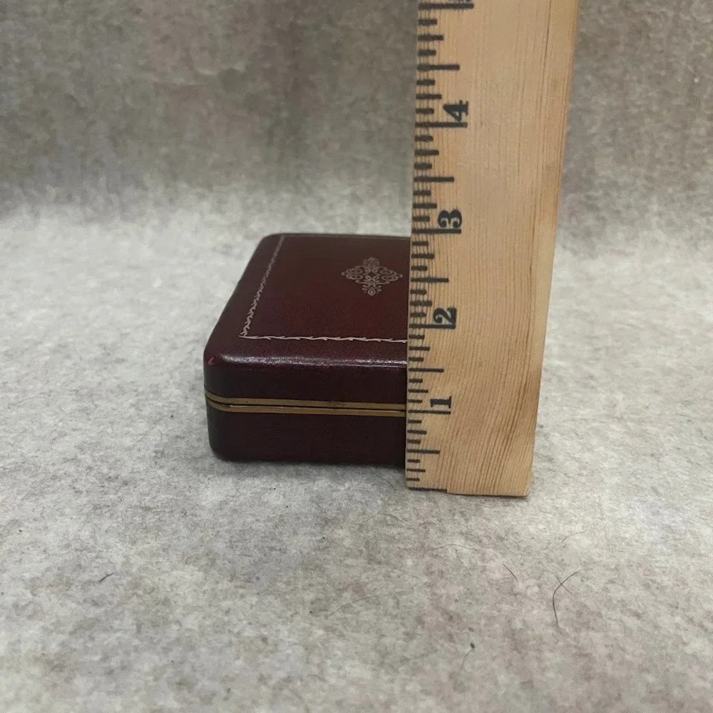 Vintage Farrington Jewelry Box Burgundy 4x5.5